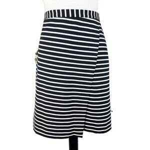 NWT Ann Taylor Black and White Striped Skirt Size Medium